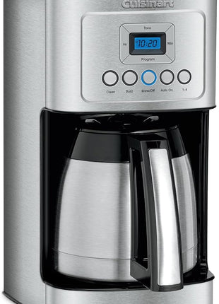 Cuisinart 12-Cup Coffee Maker, Programmable PerfecTemp Thermal Carafe Coffee Machine with 1-4 Cup Setting, Brew Strength Control and Brew Pause, Stainless Steel, DCC-3400NAS, Silver