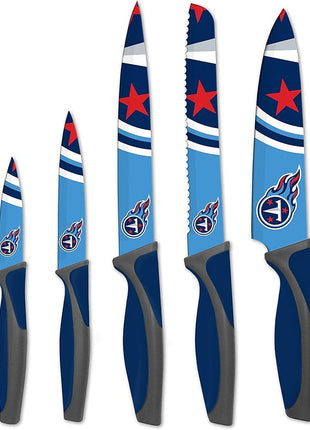 The Sports Vault NFL Tennessee Titans 5-Piece Kitchen Knife Set