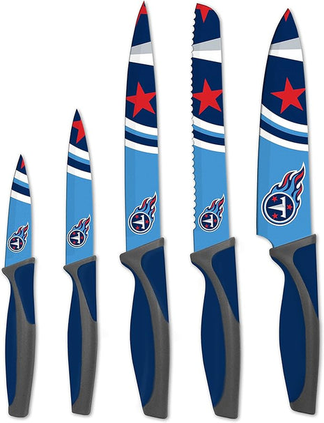 The Sports Vault NFL Tennessee Titans 5-Piece Kitchen Knife Set