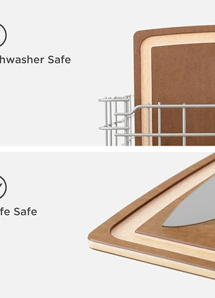 Epicurean Gourmet Series Cutting Board with Juice Groove, 19.5-Inch by 15-Inch, Nutmeg/Natural