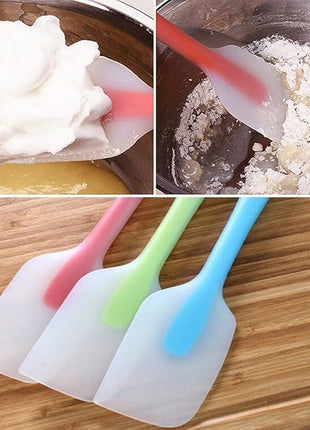 6 Pieces Silicone Spatulas, 11 inch Large Rubber Spatula with Stainless Steel Core, Heat-Resistant Non-stick Spatulas