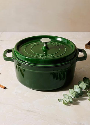 Staub Cast Iron Cocotte Made in France, 4-qt, Basil