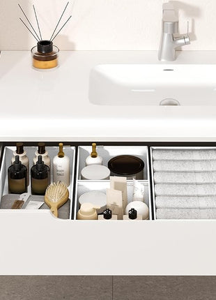 DIMJ Drawer Organizer Clothes - 20 Pack Closet Drawer Organizer Bins for Baby Clothes Storage, Fabric Dresser Organizer for Nursery Bedroom, Foldable Small Drawer Dividers for Underwear Socks