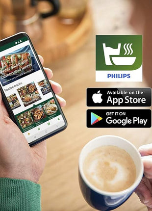 Philips Essential Airfryer XL 2.65lb/6.2L Capacity Digital Airfryer with Rapid Air Technology, Starfish Design, Easy Clean Basket, Black, (HD9270/91)