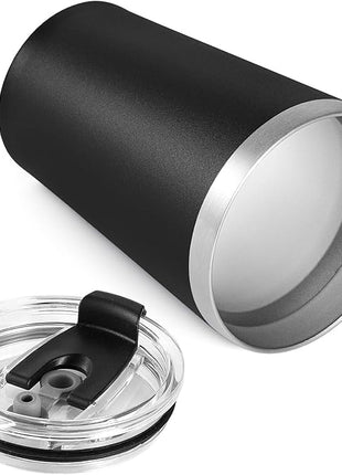 VEGOND 12oz Tumbler Stainless Steel Tumbler bulk Vacuum Insulated Double Wall Travel Tumbler with Lid and Straw Reusable Tumbler, Black 12 Pack