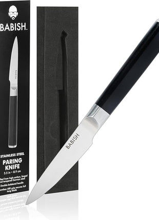 Babish 3.5-Inch Paring Knife – High-Carbon 1.4116 German Steel Kitchen Knife – Precision Cutlery for Peeling, Slicing & Detail Work