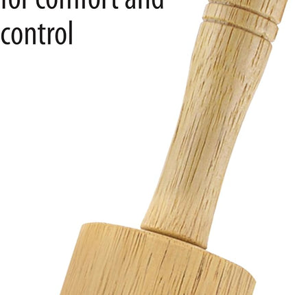 FARBERWARE Classic Wood Rolling Pin, 18-Inch Hardwood Dough Roller for Baking Pizza, Pies, Pastry and Cookies, Ergonomic Handles, Kitchen Essential