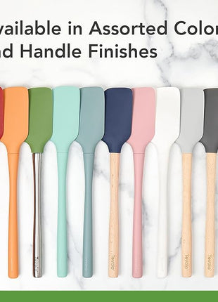 Tovolo Silicone Slotted Turner With Stainless Steel Handle, Pancake Spatula, Scratch-Resistant Kitchen Utensil for Nonstick Cookware & Cast Iron Skillets, White, 1 Count