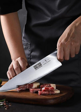 HOSHANHO Knife Set with Magnetic Knife Holder, 6 Pieces Japanese High Carbon Stainless Steel Kitchen Knife Sets, Ultra Sharp Professional Chef Knives Sets