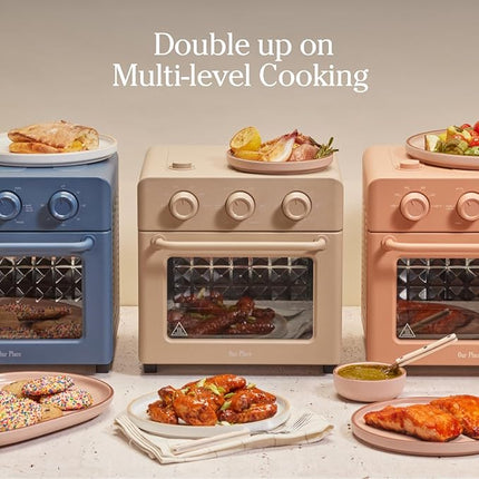 Our Place Wonder Oven Essentials Kit | Extra Air Fryer Basket & Nonstick Ceramic-Coated Bake Pan | Oven Safe, Eco-Friendly | Char