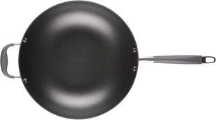 Anolon Advanced Home Hard Anodized Nonstick Frying/Saute/All Purpose Pan with Lid and Helper Handle, 12 Inch, Moonstone Dark Gray