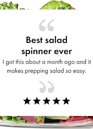 OXO Good Grips Salad Spinner | Lettuce Spinner | Fruit Washer | Fruit Washing Bowl with Strainer | Vegetable Cleaner | Salad Cleaner | Lettuce Washer | 6.22 Quart Capacity