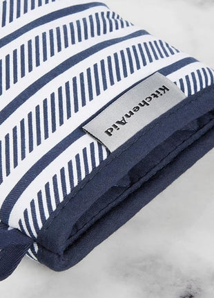 KitchenAid Albany Mini Oven Mitt 2-Pack Set, Ink Blue, 5.5"x8"