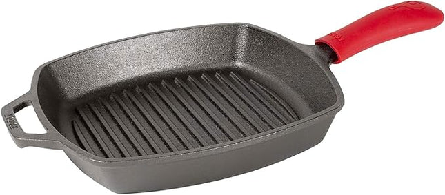 Lodge Manufacturing Company Lodge Cast Iron 10.5-inch Square Grill Pan, Black