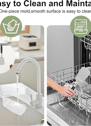 Beijiyi Stainless Steel Spatulas, 2 Pcs Metal Spatula Set for Cooking with Silicone Handle, Heavy Duty Turner for Cast Iron Skillet, Flat Top Grills, Kitchen Utensils for Steak, Pancake, Smash Burger