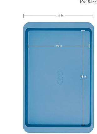 KitchenAid 10x15in Nonstick Aluminized Steel Baking Sheet, Blue Velvet
