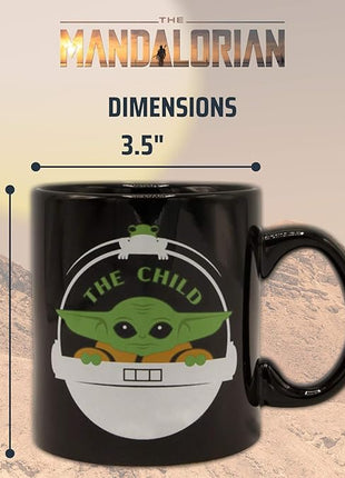Silver Buffalo Star Wars The Mandalorian Child Ceramic Coffee Mug, 14-Ounces