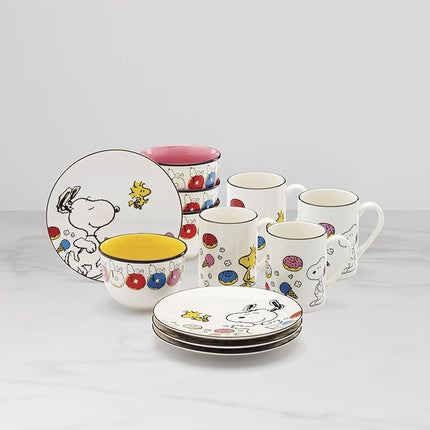 Lenox 897573 Chef Snoopy 12-Piece Dessert Set