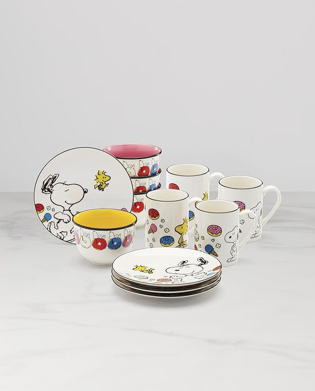 Lenox 897573 Chef Snoopy 12-Piece Dessert Set