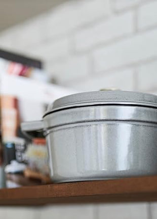 STAUB Mini Round Dutch Oven 0.75-Quart Graphite Grey (Stove)