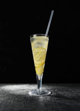 ALINK 12-Pack Reusable Hard Plastic Clear Straws, 10.5 inch Long Tumbler Straws for 16 OZ 20 OZ 30 OZ Stanley, YETI, Starbucks Tumblers with Cleaning Brush