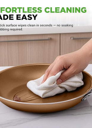 NutriChef 20-Piece Pots and Pans Set Non Stick – Induction Cookware Set, PFAS-Free Nonstick Cookware for All Cooktops, Includes Bakeware & Kitchen Utensils