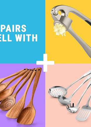 Zulay Kitchen Silicone Utensil Rest with Drip Pad for Multiple Utensils - BPA-Free, Heat-Resistant Spoon Rest & Spoon Holder for Stove Top - Kitchen Utensil Holder for Ladles & Tongs - Gray