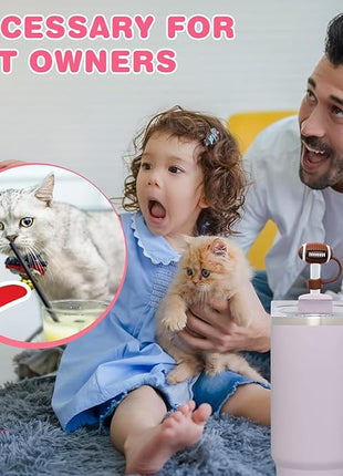 4Pc Straw Cover for Stanley Cup, Silicone Straw Topper for Stanley Cup 30&40oz with Tumblers, 10mm 0.4in Lid Accessories (Reusable)