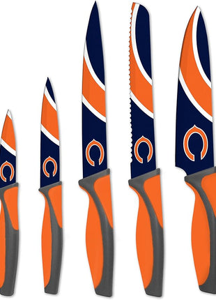 The Sports Vault NFL Chicago Bears 5-Piece Kitchen Knife Set