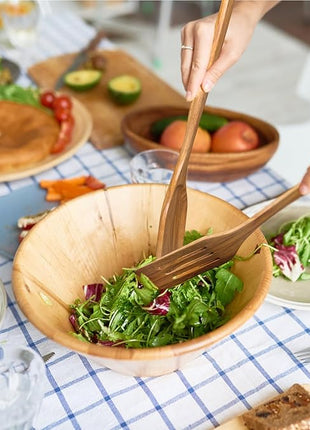 Wooden Spoons for Cooking, 5 Pcs Wooden Utensils for Cooking Natural Teak Wooden Kitchen Utensils Set