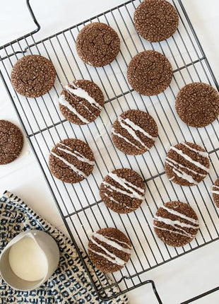 Nordic Ware High-Sided Half Sheet Oven Crisping Baking Tray with Rack, Natural Nonstick Aluminum For Air Frying, Crisping, Broiling, Baking; Cooking Surface 17.9 x 12.9 x 2 inches