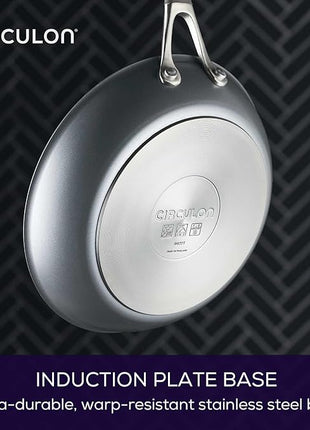 Circulon A1 Series with ScratchDefense Technology Nonstick Induction Frying Pan/Skillet, 10 Inch, Graphite