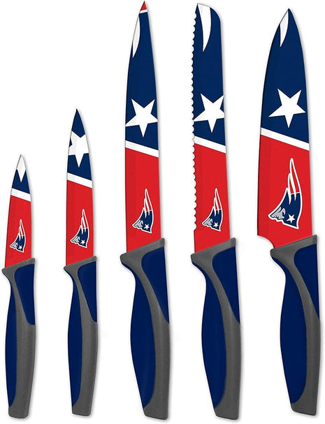 NFL New England Patriots 5-Piece Kitchen Knife Set