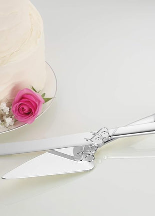 Lenox 812615 True Love Cake Knife & Server, Metallic