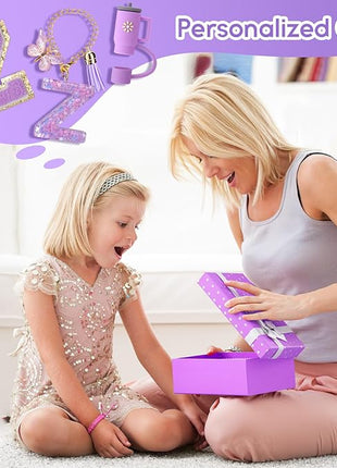 Mity rain 6PCS Cup Accessories Set for Stanley Cup 30oz 40oz tumbler with handle, Including Silicone Straw Topper Cover Cap and Boot, Spill Proof Stopper, Handle Charm, Initials Sticker (Letter Z)