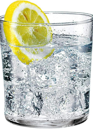 Bormioli Rocco Bodega Collection Glassware – Set Of 12 Medium 12 Ounce Drinking Glasses For Water, Beverages & Cocktails – 12oz Clear Tempered Glass Tumblers