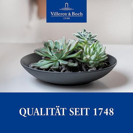 Villeroy & Boch Manufacture Rock Pasta Bowl, 9.5 in, Premium Porcelain, Gray