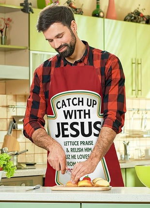 Funny Men Cooking Grilling Aprons Belly BBQ Funny Gag Gifts for Christmas, White Elephant Gift Exchange (MuscleMankini, One Size)