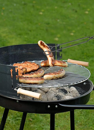 16" Extra Long Scissor Tongs, Stainless Steel Metal Kitchen Tongs for Cooking, Grilling & Serving (Black)