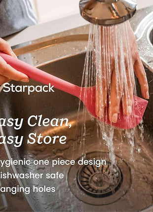 Starpack 'Scrape & Stir' Silicone Spatula (8 Inch) - Heat Resistant Spatulas Set 600°F - Food Grade Kitchen Spatulas - Nonstick Baking and Cooking Spatula - LFGB Grade Rubber Utensil Set