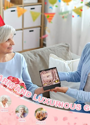 80th Birthday Gifts for Women, 14oz Pink Coffee Mug with Gold Pattern, Best Gifts for 80 Year Old Grandma, Mom, Sister, Friend, Fabulous 80 Limited Edition, 1943 Birthday Gifts for Women.