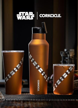 Corkcicle Classic Coffee Mug - Triple Insulated Stainless Steel for Travel - Shatter-Proof Lid - Keeps Drink Hot Over 3 Hours - Holiday Mug Gift - Great for Gifting Warmth - 16 oz - Chewbacca