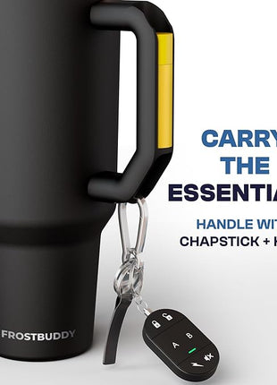 Frost Buddy Thicc Buddy - 40 oz Stainless Steel Vacuum Insulated Tumbler with Lid and Straw for Water - Travel Mug Cupholder Friendly - Gifts for Women Men Him Her (Texas Tea)