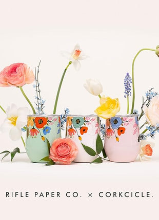 Corkcicle Stemless Insulated Wine Glass Tumbler - Keeps Beverages Cold 6 Hrs Hot 3 Hrs - Stainless Steel - Easy-Grip - Gift for Mom - Great for Mother's Day or Christmas - 12 oz - Curio Cream