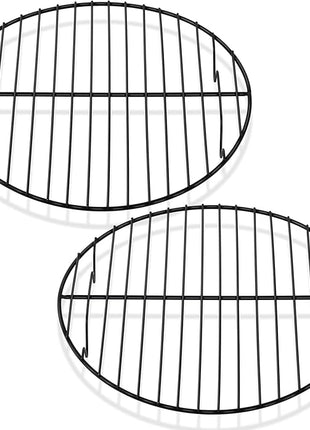 P&P CHEF Round Cooling Rack Set, Round Wire Racks for Cooking Baking, Fit Air Fryer & Oven, Stainless Steel Core with Nonstick Coatings, Black, 2 PCS - 9 Inch