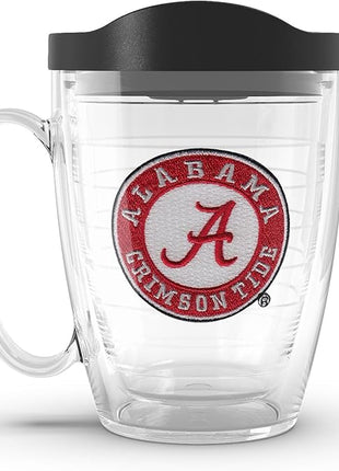 Tervis Made in USA Double Walled University of Alabama Crimson Tide Insulated Tumbler Cup Keeps Drinks Cold & Hot, 16oz Mug, Emblem