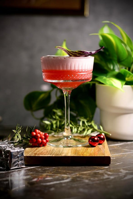 Pasabahce Vintage Coupe Glasses Set Of 6 - Exclusive Champagne, Cocktail, Martini, Wine Glasses - Long Stem Glassware - 8.8 oz - Perfect for Parties, Gifts, Housewarming, Weddings,Aniversary