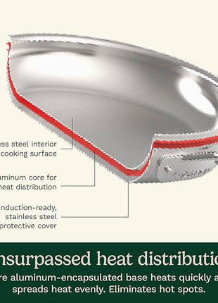 Cuisinart 17-Piece Cookware Set, Chef's Classic Steel Collection 77-17N