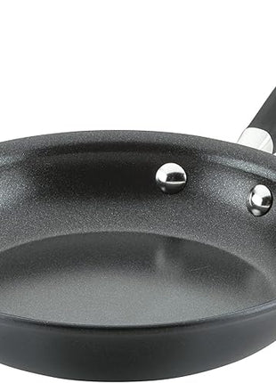 Anolon Advanced Home Hard Anodized Nonstick Frying Pan, 8.5 Inch – Small Non Stick Egg Pan, Durable Nonstick Skillet - Onyx
