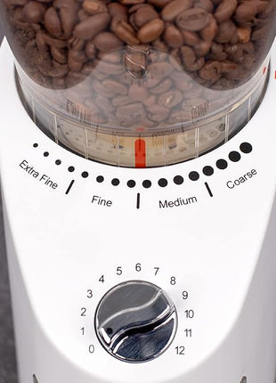 Capresso Infinity Plus Conical Burr Grinder, White